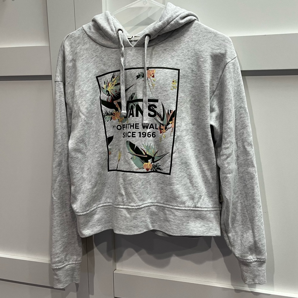 Van’s Hoodie “Off The Wall” Womens Cropped Sweatshirt Size XS